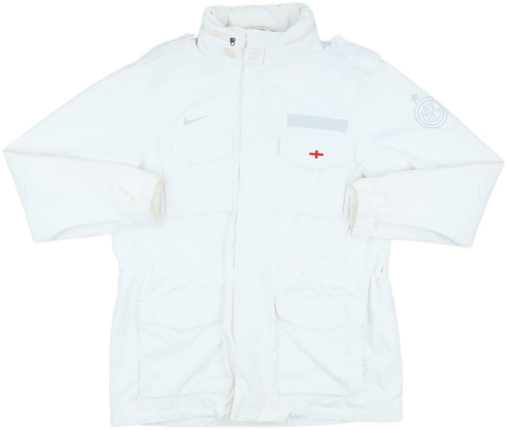 2011-12 Inter Milan Nike Hooded Rain Jacket - 8/10 - (XL)