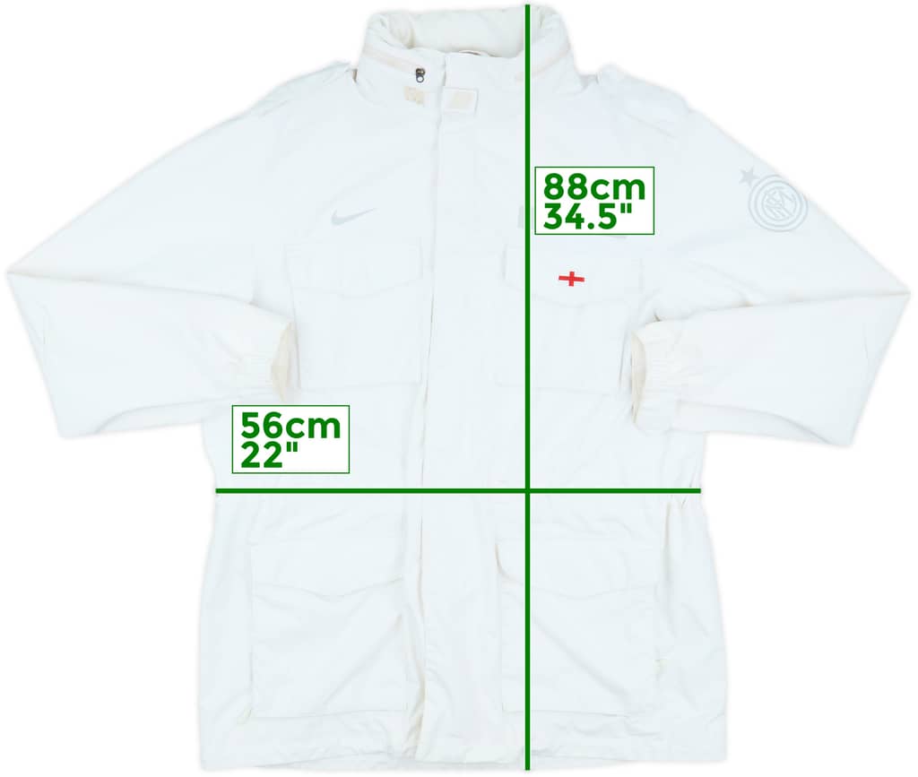 2011-12 Inter Milan Nike Hooded Rain Jacket - 8/10 - (XL)