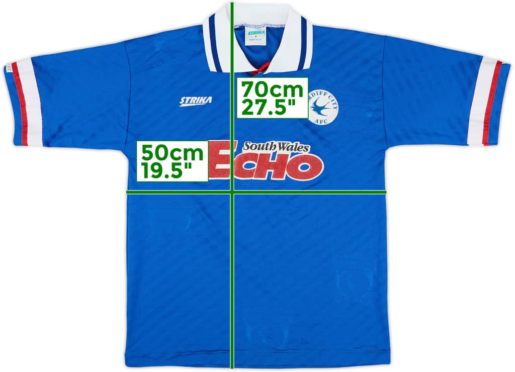 1994-95 Cardiff Home Shirt - 8/10 - (S)