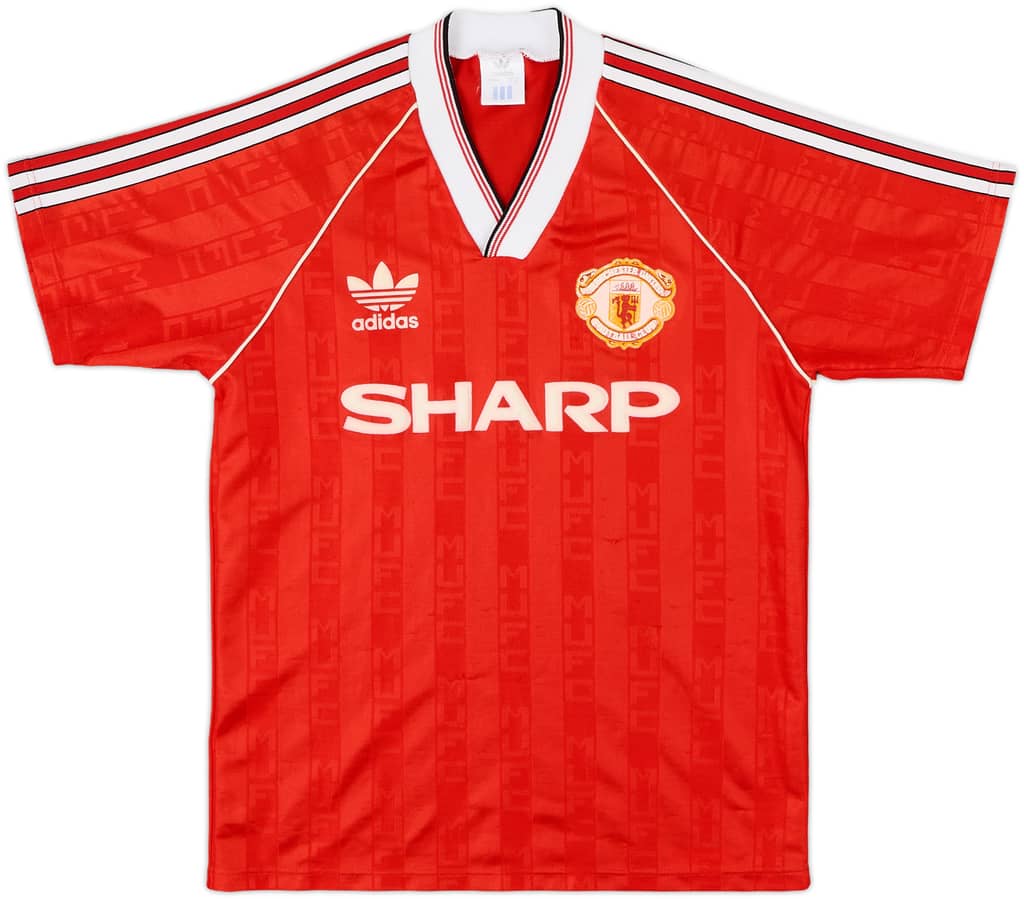 1988-90 Manchester United Home Shirt - 7/10 - (S)