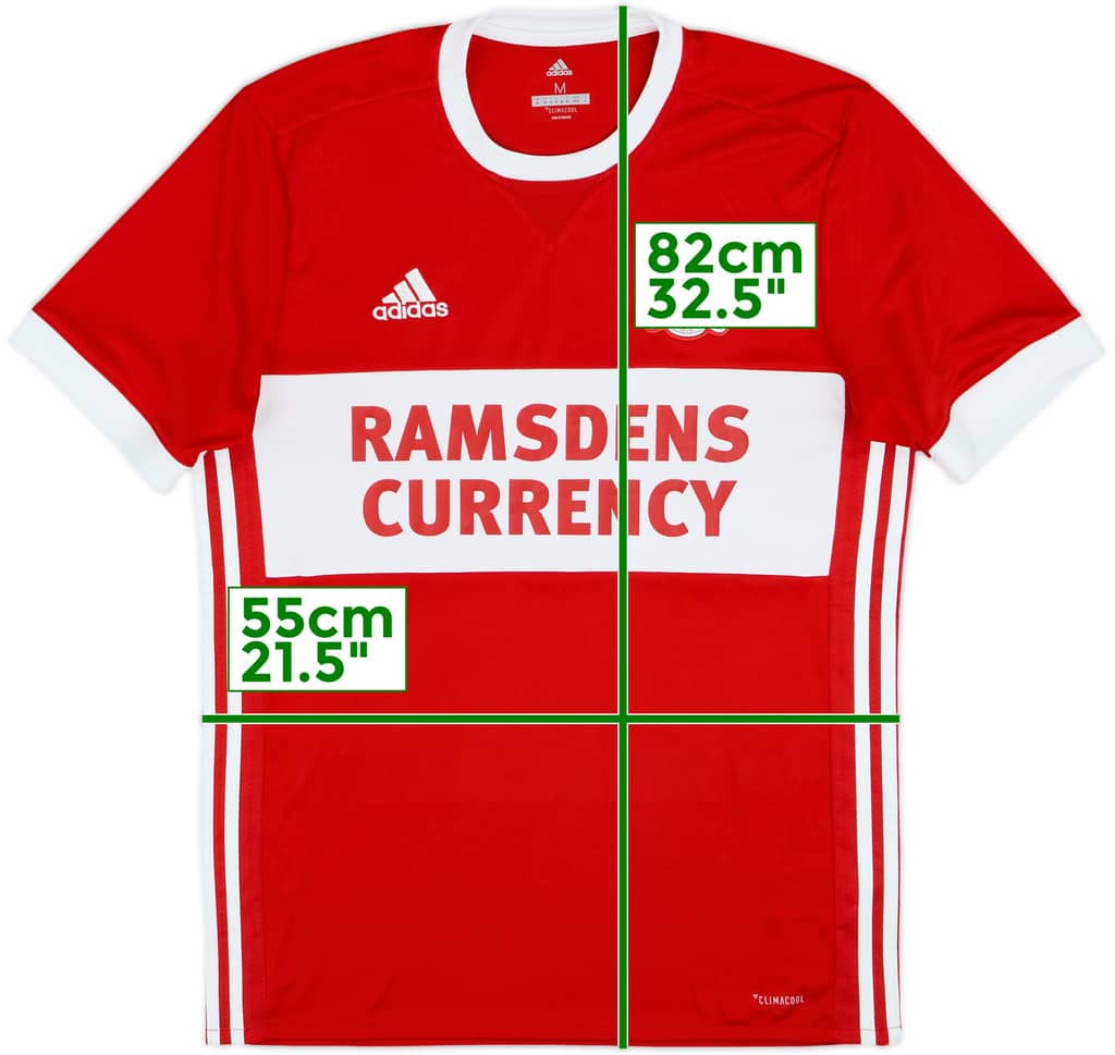 2017-18 Middlesbrough Home Shirt - 9/10 - (M)