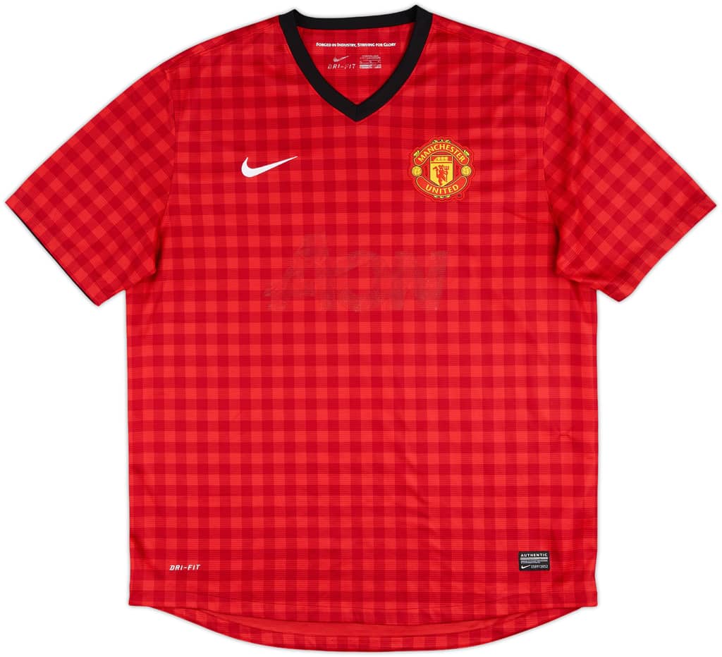 2012-13 Manchester United Home Shirt - 4/10 - (XL)