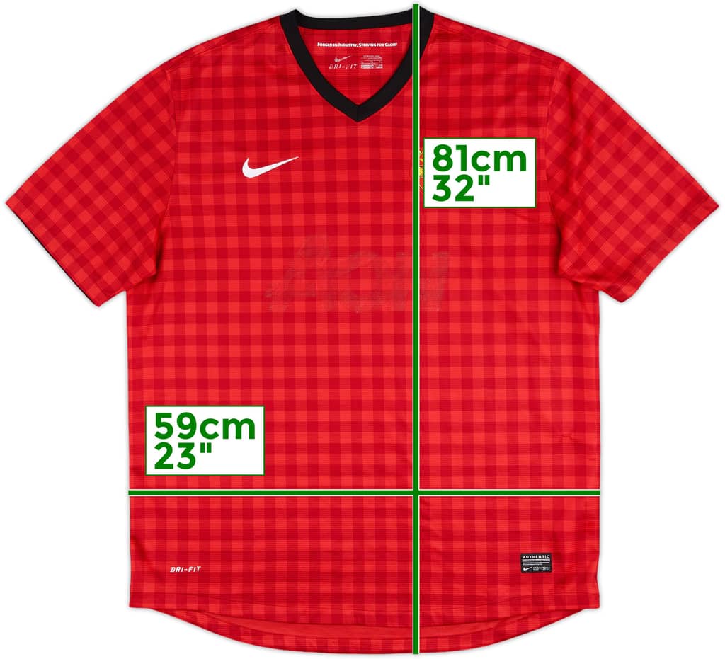 2012-13 Manchester United Home Shirt - 4/10 - (XL)