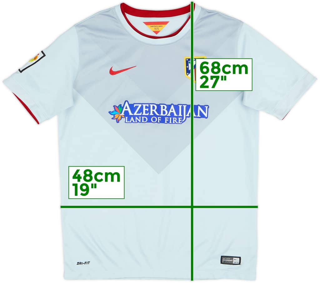 2014-15 Atletico Madrid Away Shirt - 9/10 - (XL.Boys)