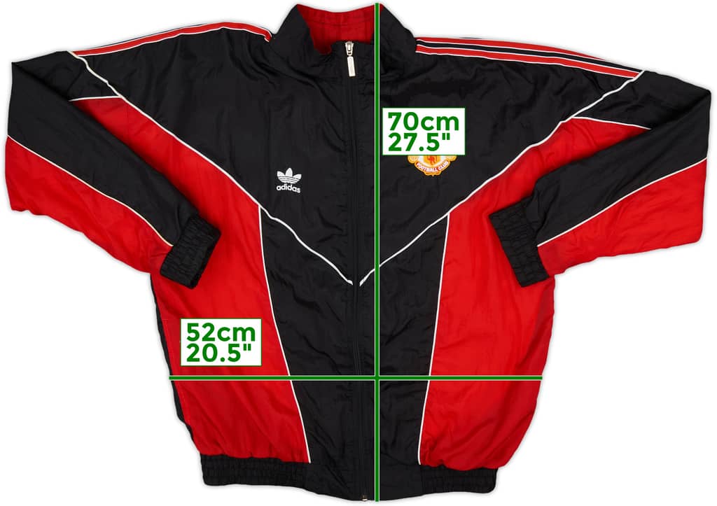 1988-90 Manchester United adidas Track Jacket - 9/10 - (M)