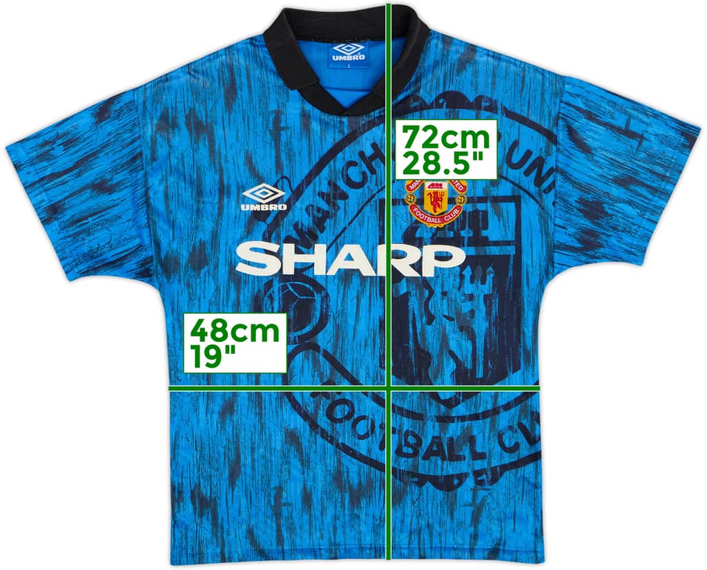 1992-93 Manchester United Away Shirt - 9/10 - (S)