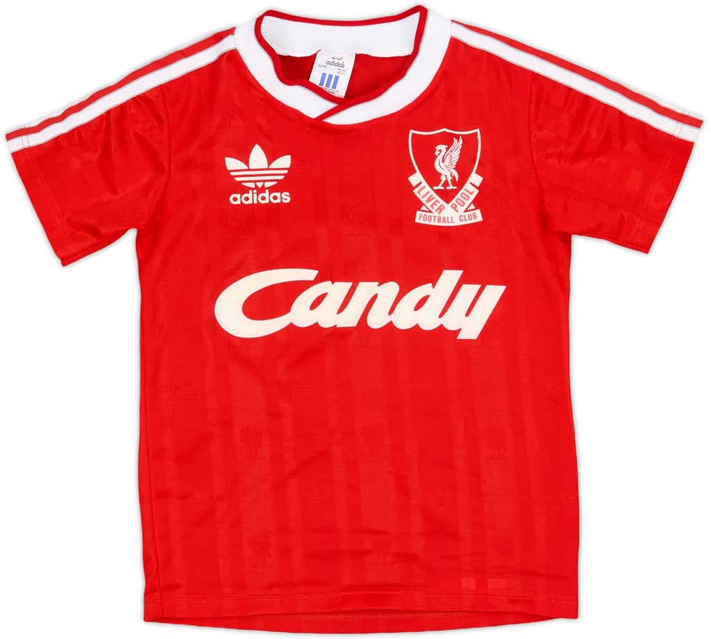 1988-89 Liverpool Home Shirt - 8/10 - (S.Boys)