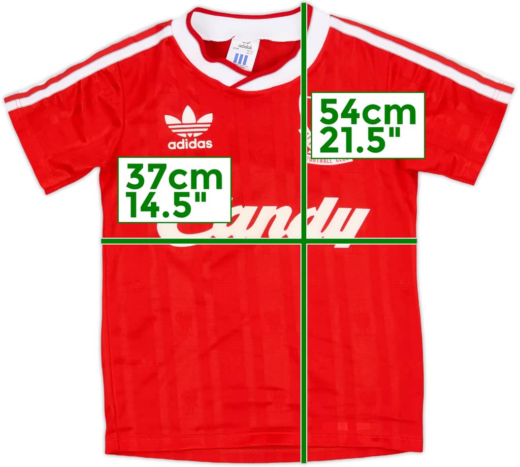 1988-89 Liverpool Home Shirt - 8/10 - (S.Boys)
