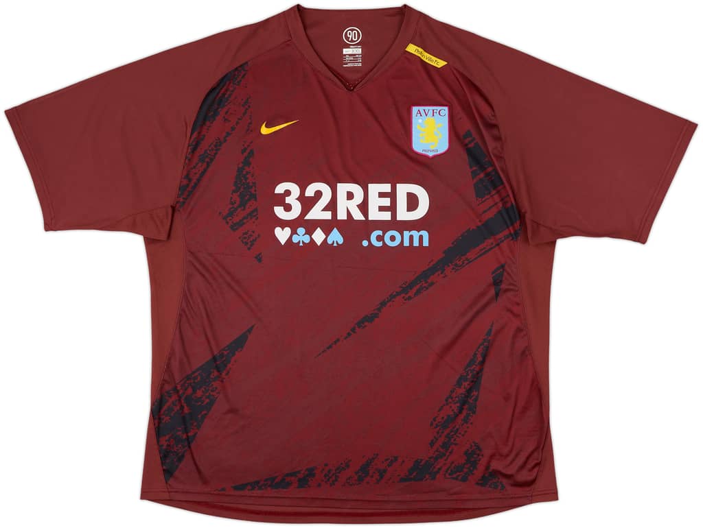 2007-08 Aston Villa Nike Player Issue Training Shirt - 8/10 - (XXL)