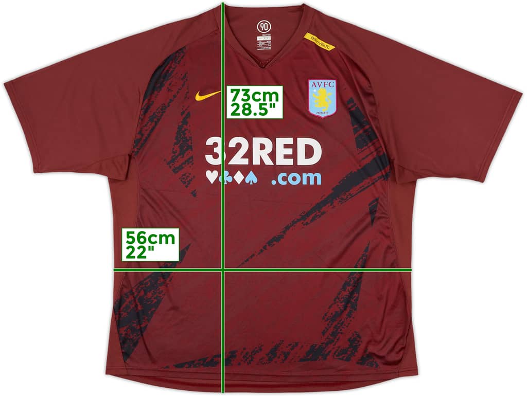 2007-08 Aston Villa Nike Player Issue Training Shirt - 8/10 - (XXL)
