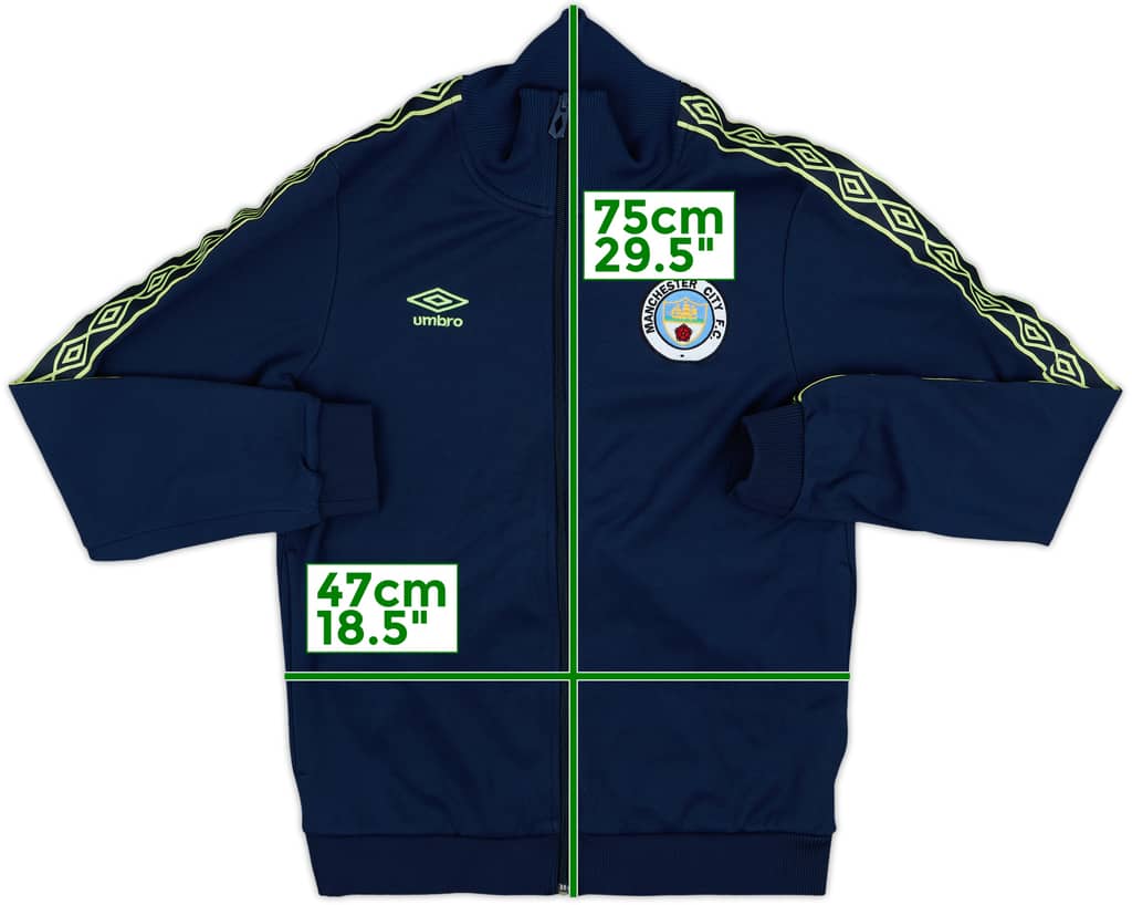 2010-11 Manchester City Umbro Diamond Series Retro Style Track Jacket - 10/10 - (M)