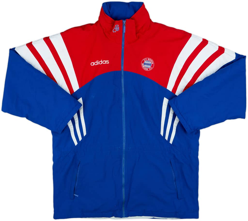 1995-97 Bayern Munich adidas Padded Bench Coat - 7/10 - (L/XL)