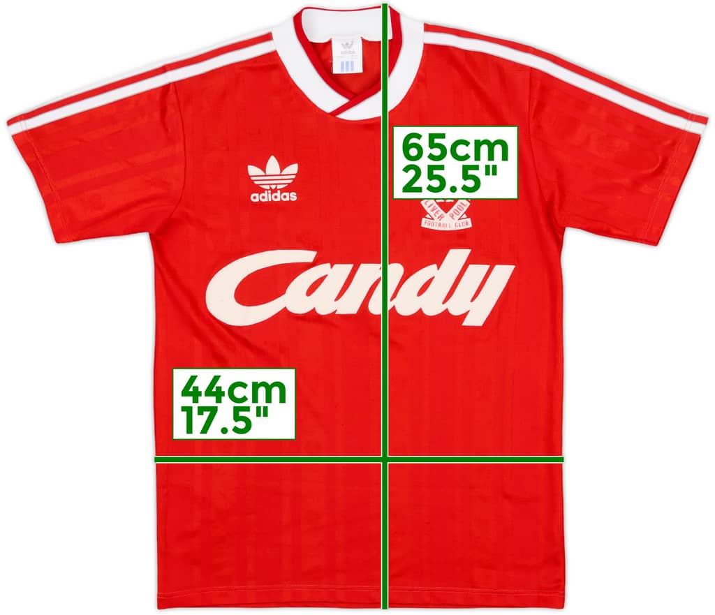 1988-89 Liverpool Home Shirt - 8/10 - (S)