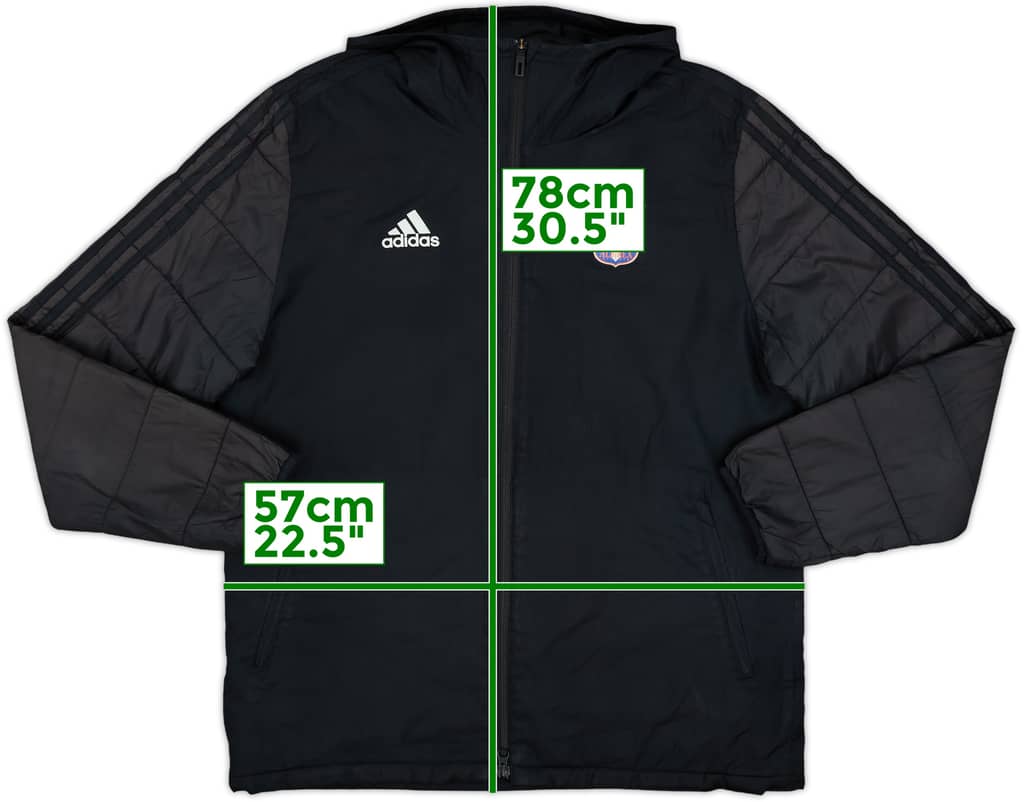 2018 Albirex Niigata adidas Bench Coat - 9/10 - (M)