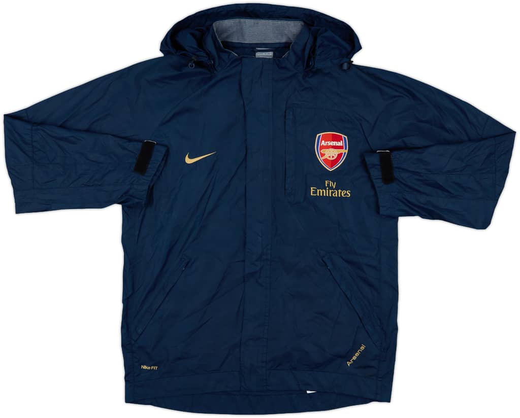 2007-08 Arsenal Nike Hooded Rain Jacket - 8/10 - (S)