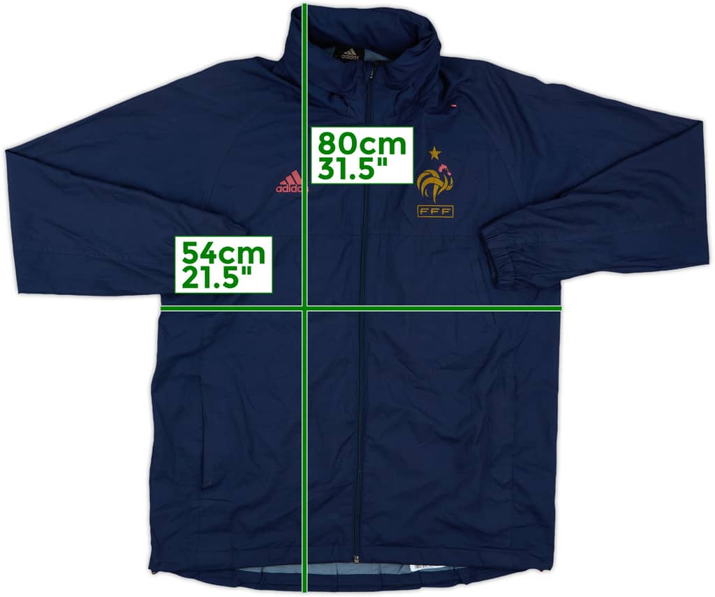 2010-11 France adidas Hooded Rain Jacket - 8/10 - (M)