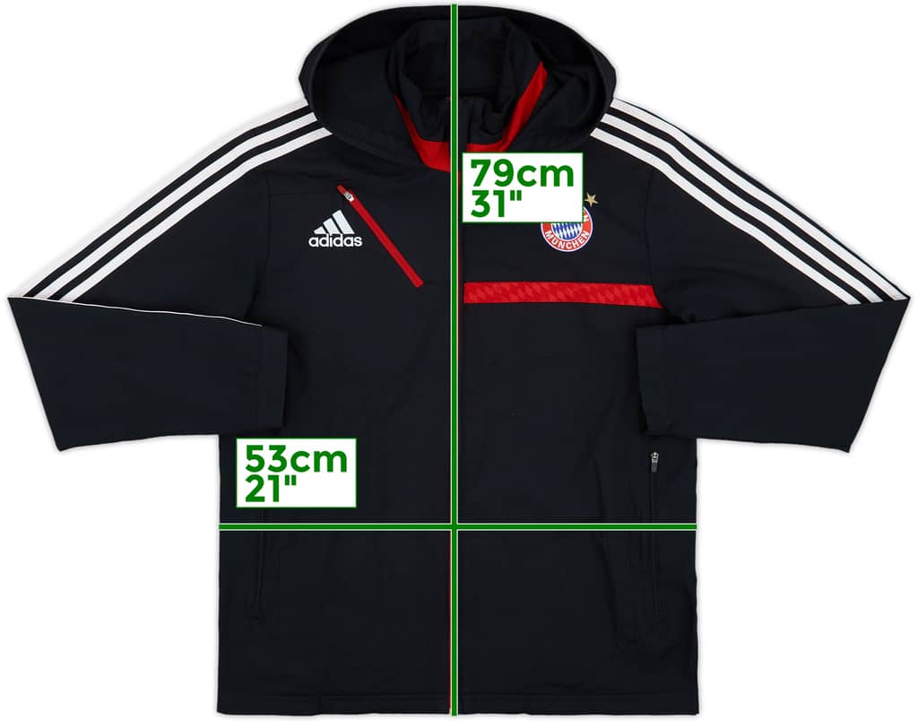 2013-14 Bayern Munich adidas Hooded Track Jacket - 8/10 - (L)