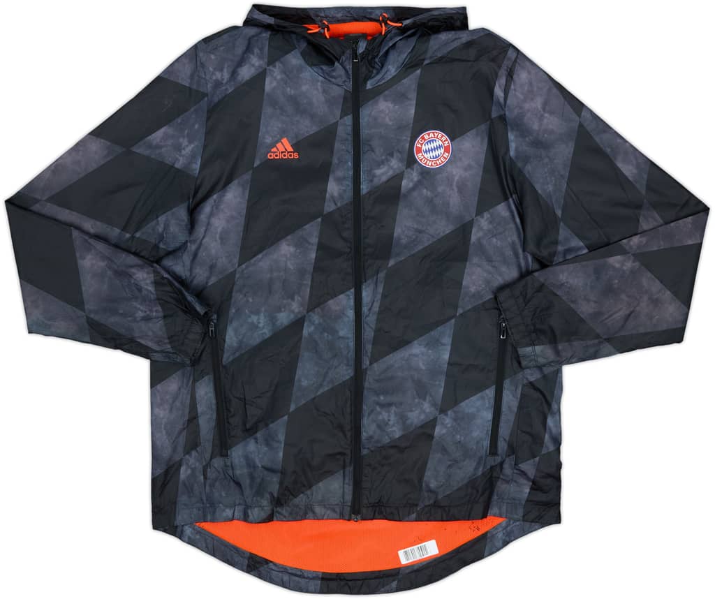 2016-17 Bayern Munich adidas Hooded Rain Jacket - 9/10 - (L)