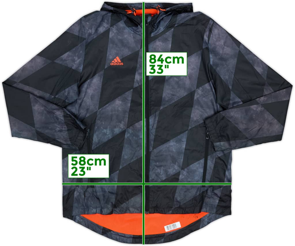 2016-17 Bayern Munich adidas Hooded Rain Jacket - 9/10 - (L)