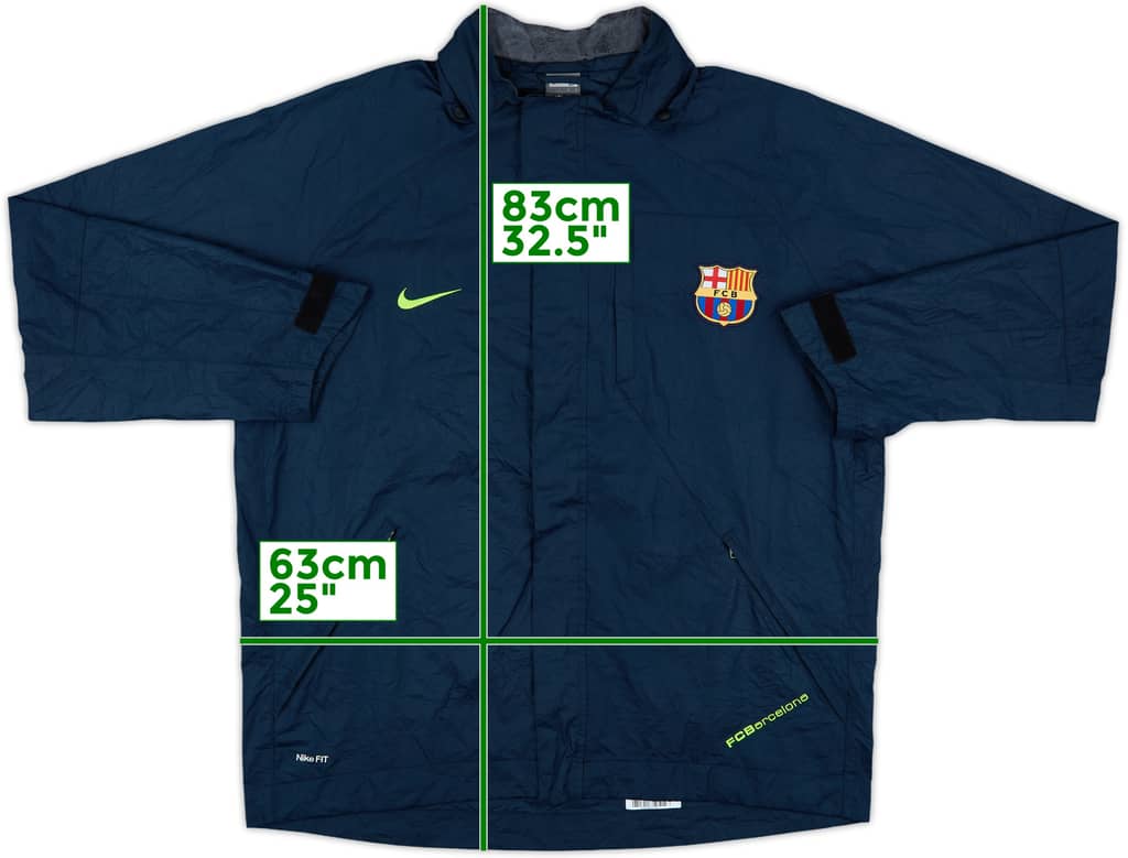 2007-08 Barcelona Nike Rain Jacket - 5/10 - (L)