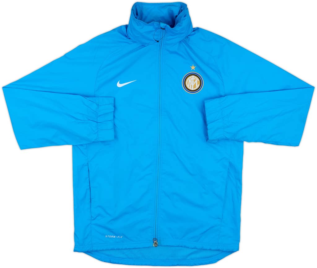 2011-12 Inter Milan Nike Hooded Rain Jacket - 7/10 - (S)