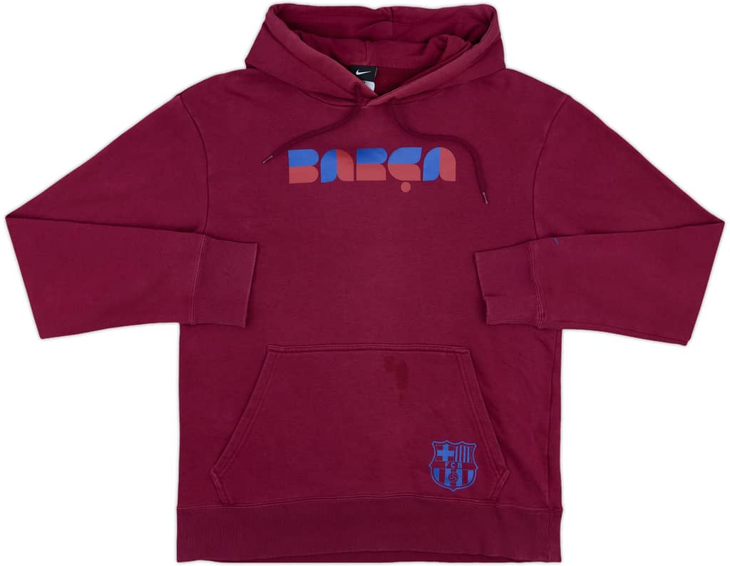 2010-11 Barcelona Nike Hooded Sweat Top - 5/10 - (M)
