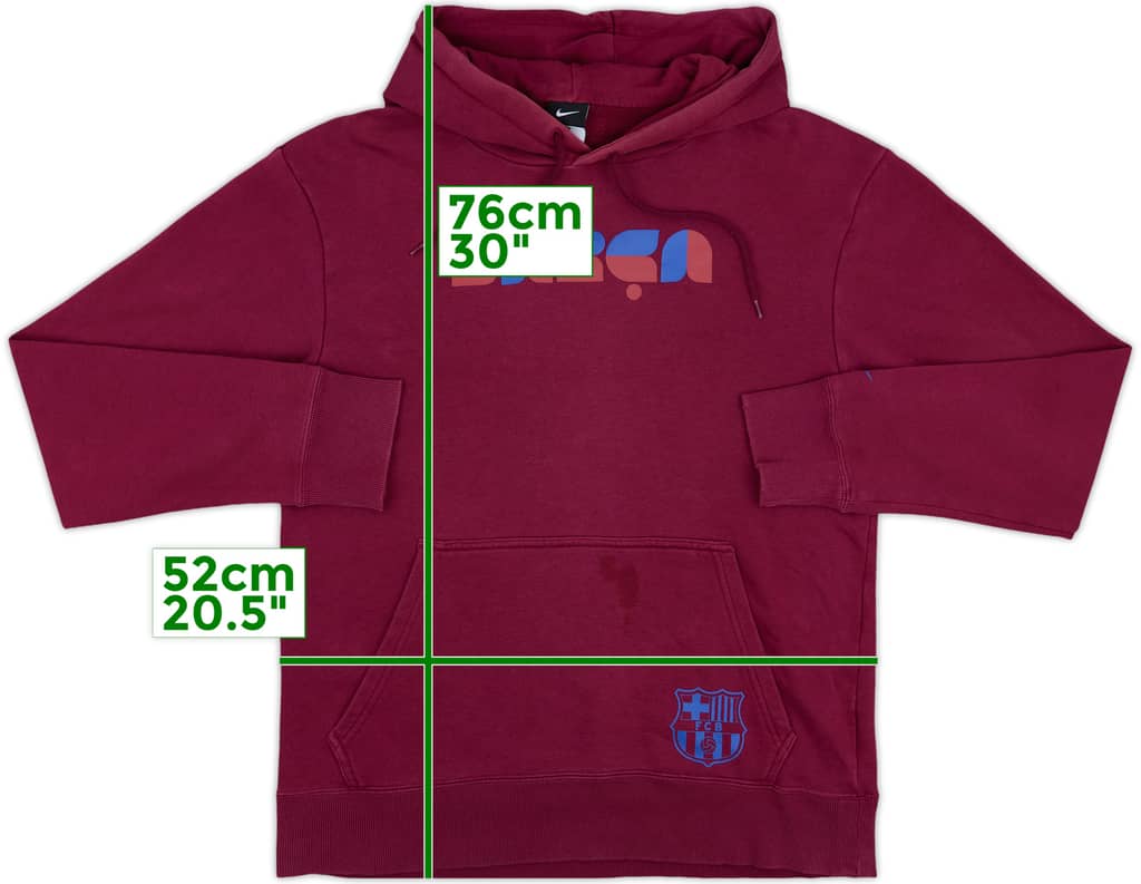 2010-11 Barcelona Nike Hooded Sweat Top - 5/10 - (M)