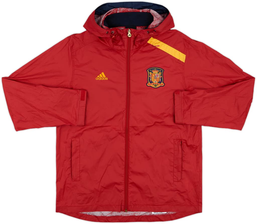 2011-12 Spain adidas Hooded Rain Jacket - 7/10 - (M)