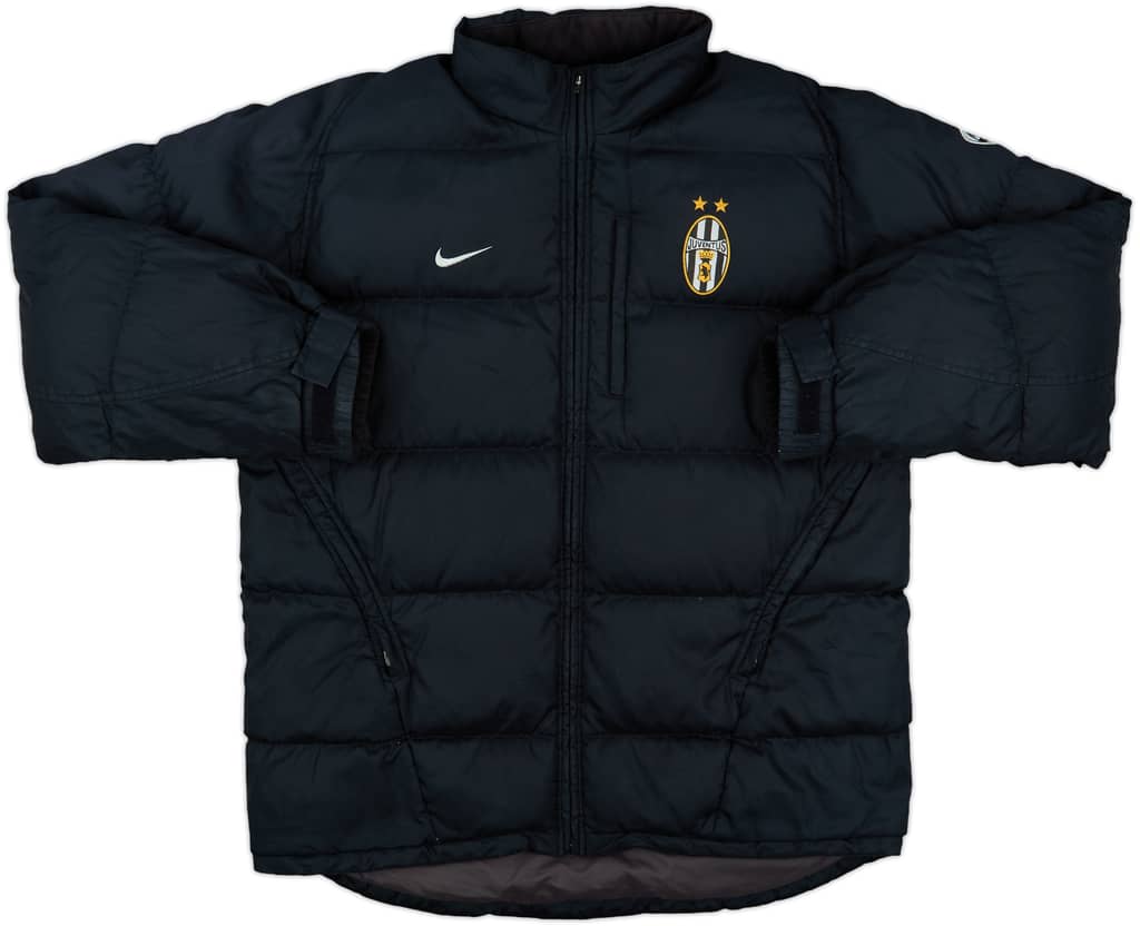 2003-04 Juventus Nike Hooded Padded Bench Coat - 8/10 - (L)