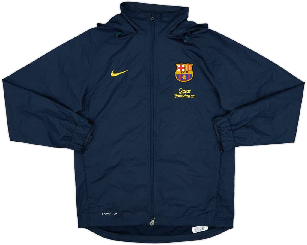 2012-13 Barcelona Nike Hooded Rain Jacket - 9/10 - (M)
