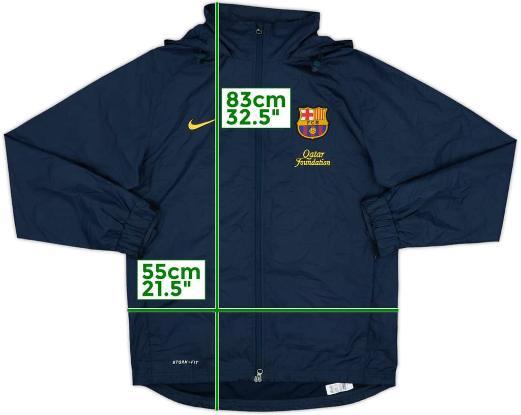 2012-13 Barcelona Nike Hooded Rain Jacket - 9/10 - (M)