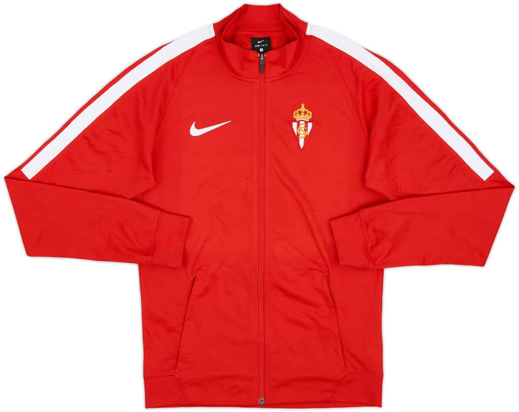 2017-18 Sporting Gijon Nike Track Jacket - 9/10 - (S)