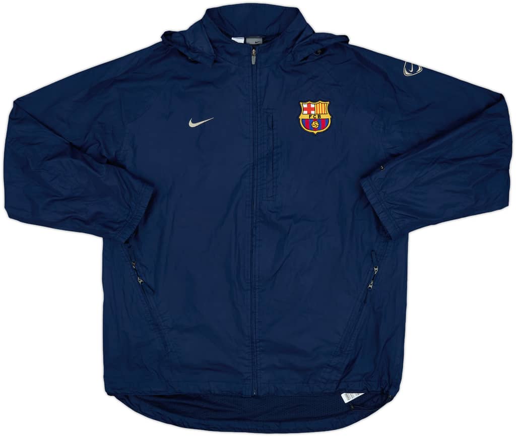 2003-04 Barcelona Nike Hooded Rain Jacket - 10/10 - (XL)