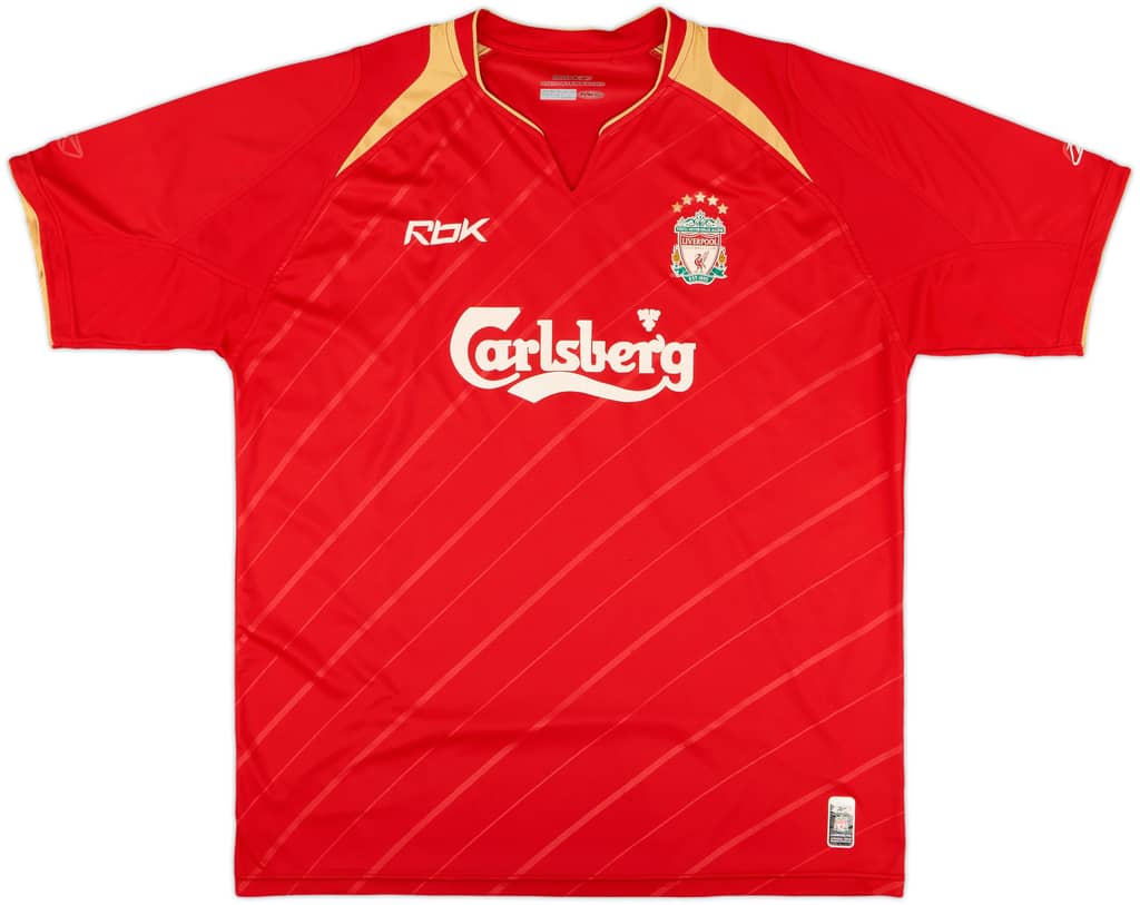 2005-06 Liverpool CL Home Shirt - 5/10 - (XL)