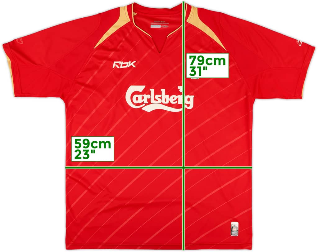 2005-06 Liverpool CL Home Shirt - 5/10 - (XL)