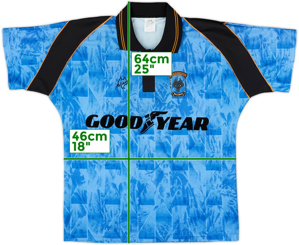 1992-94 Wolves Away Shirt - 8/10 - (M)