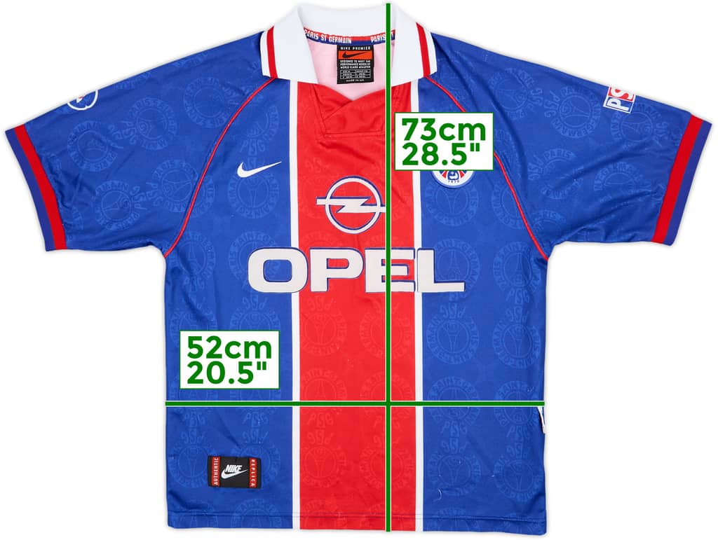 1996-97 Paris Saint-Germain Home Shirt - 8/10 - (M)