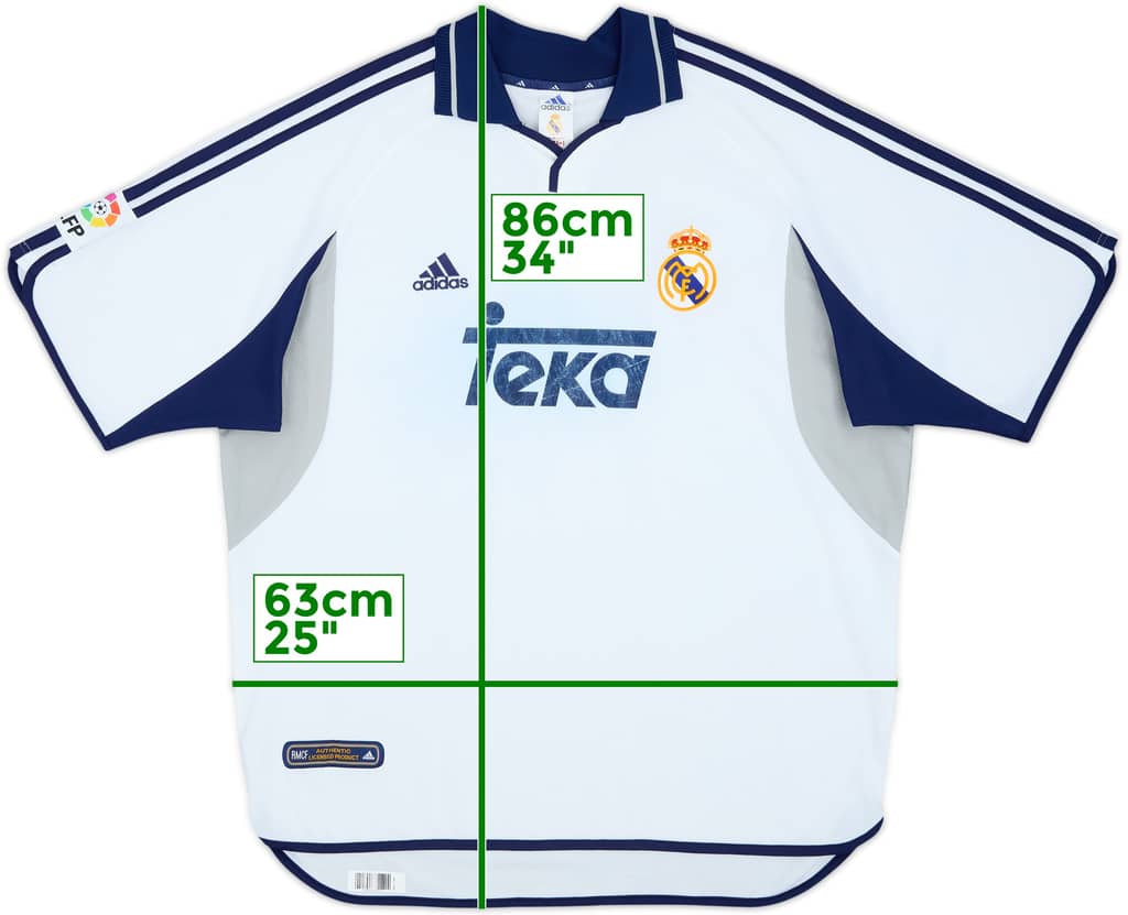2000-01 Real Madrid Home Shirt - 5/10 - (XL)