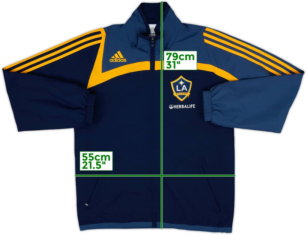 2008-09 LA Galaxy adidas Track Jacket - 8/10 - (S)