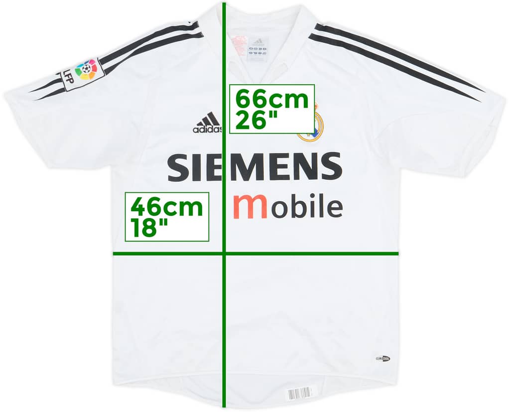 2004-05 Real Madrid Home Shirt - 6/10 - (L.Boys)