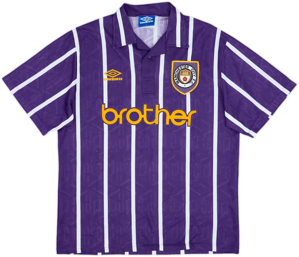 1993-94 Manchester City Away Shirt - 8/10 - (L)