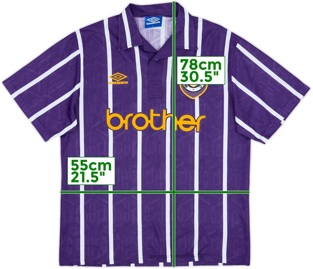 1993-94 Manchester City Away Shirt - 8/10 - (L)