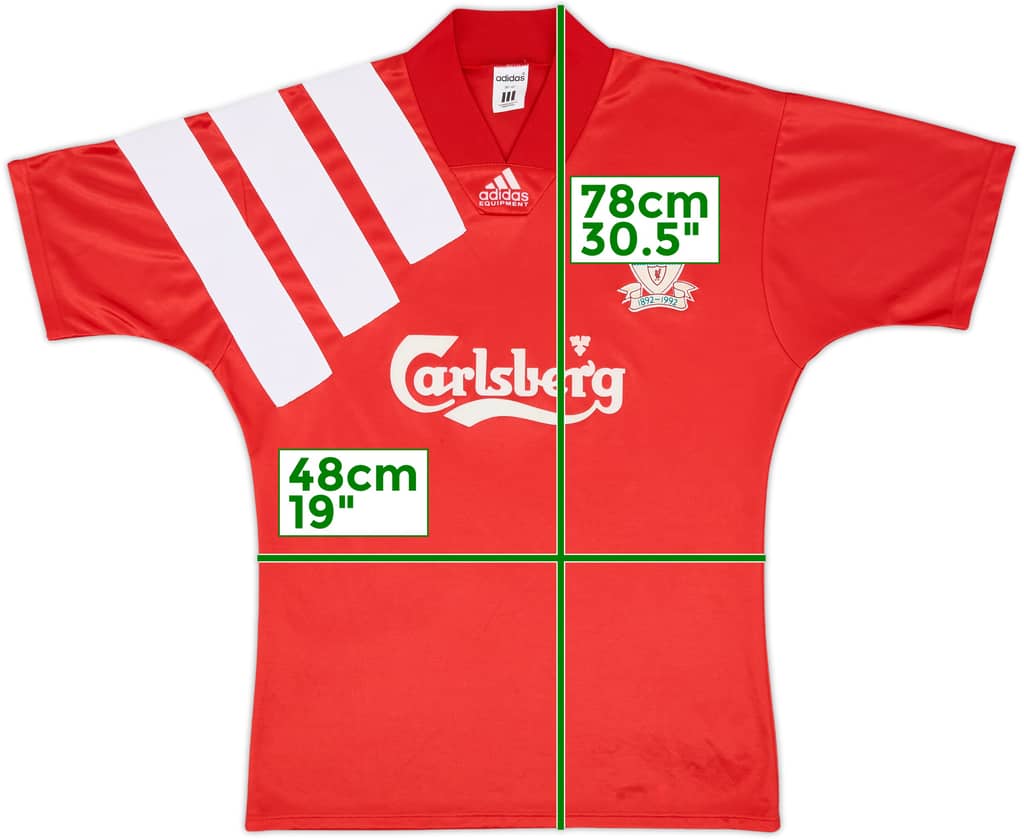 1992-93 Liverpool Centenary Home Shirt - 6/10 - (M)