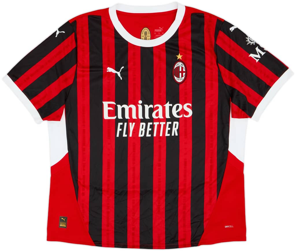 2024-25 AC Milan Home Shirt - 10/10 - (XXL)