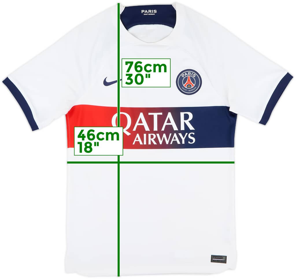 2023-24 Paris Saint-Germain Away Shirt - 9/10 - (S)