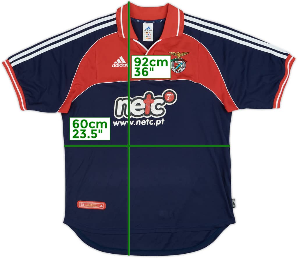 2000-01 Benfica Away Shirt - 7/10 - (L)