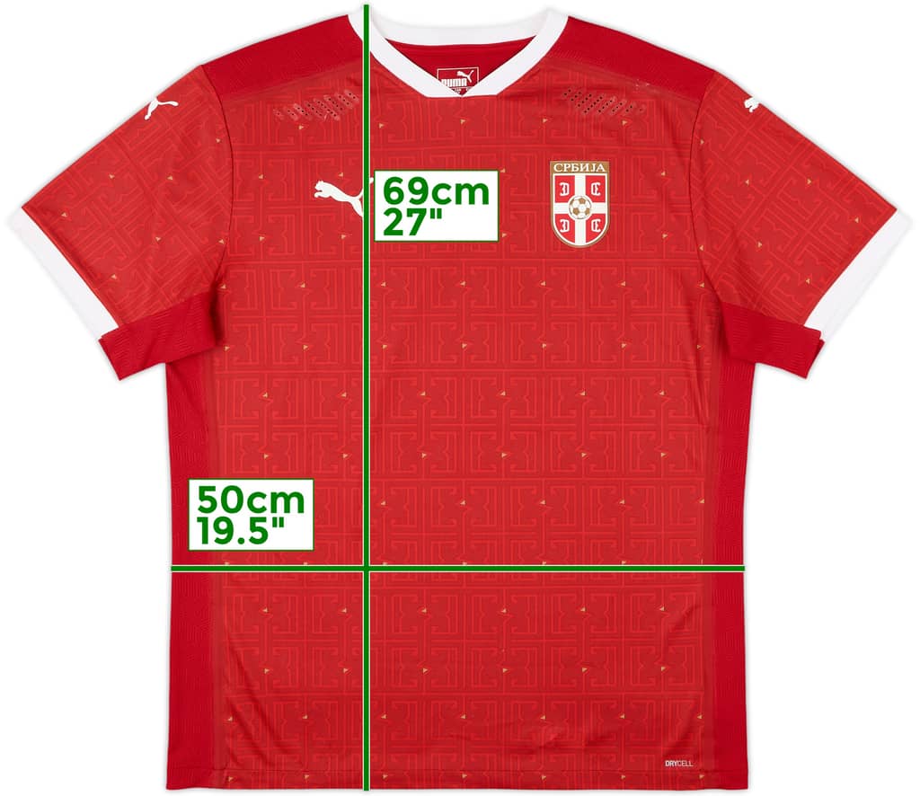 2020-21 Serbia Authentic Home Shirt - 8/10 - (XL)