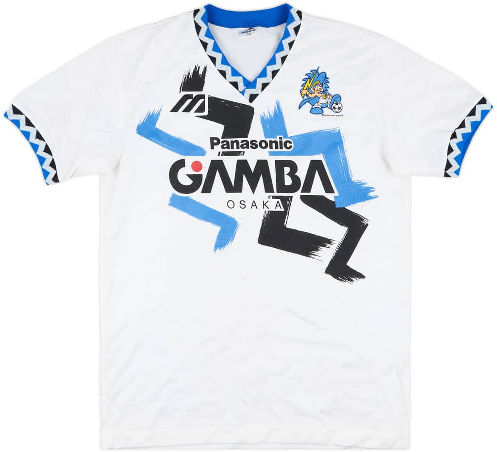 1993-95 Gamba Osaka Mizuno Training Shirt - 8/10 - (L)