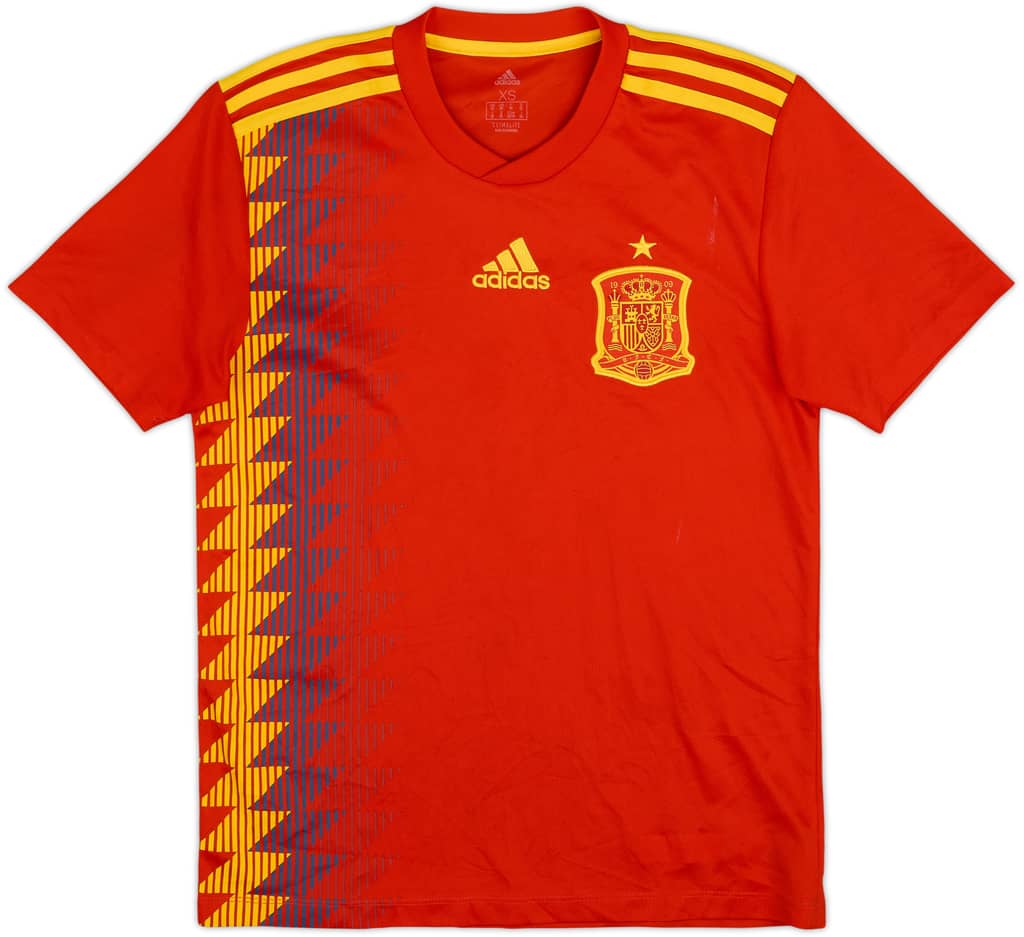 2018-19 Spain Home Shirt - 6/10 - (XS)
