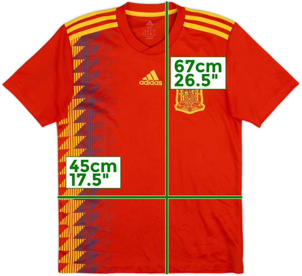 2018-19 Spain Home Shirt - 6/10 - (XS)